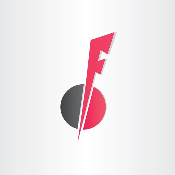 Letra f elemento de design de ícone —  Vetores de Stock