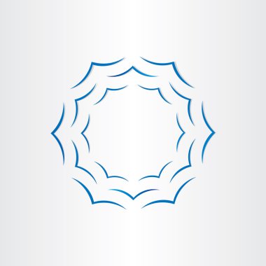 warer dalgalar halinde daire arka plan