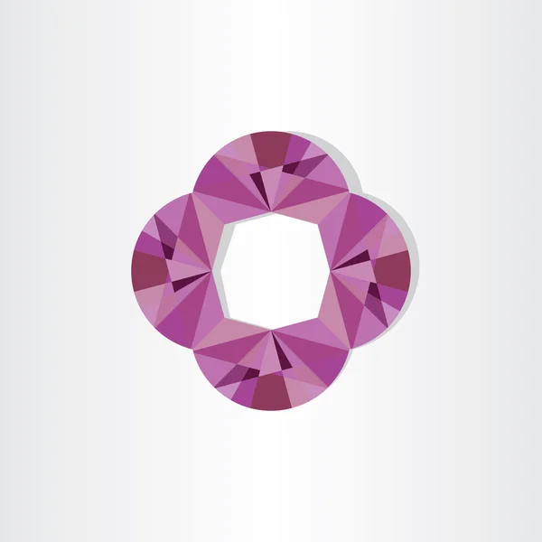 Abstrakter lila geometrischer Hintergrund — Stockvektor