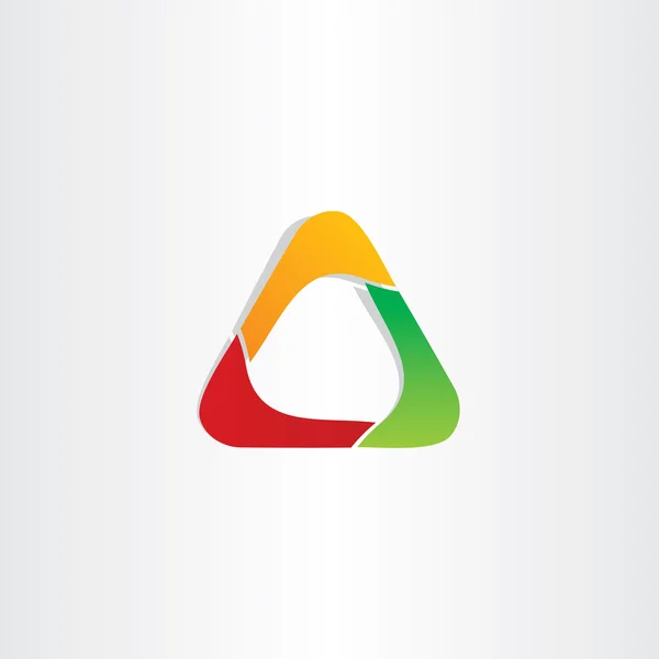 Diseño de icono de negocio triángulo abstracto — Archivo Imágenes Vectoriales