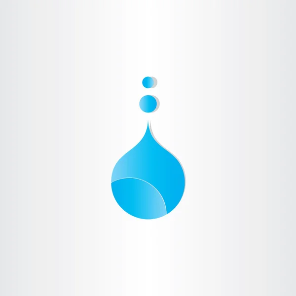 Gota de agua símbolo de diseño — Vector de stock