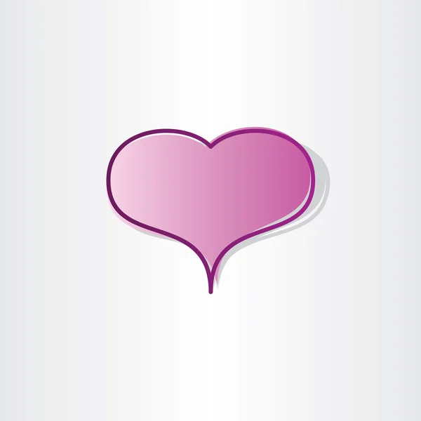 Heart shape love icon design — Stock Vector