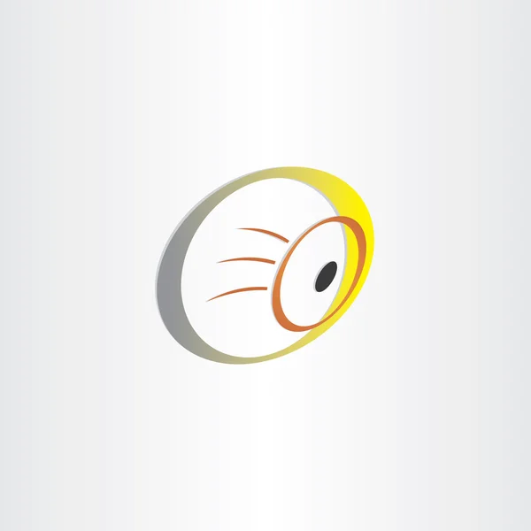 Symbole optique de l'œil humain — Image vectorielle