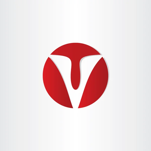 Brief v rood symbool — Stockvector