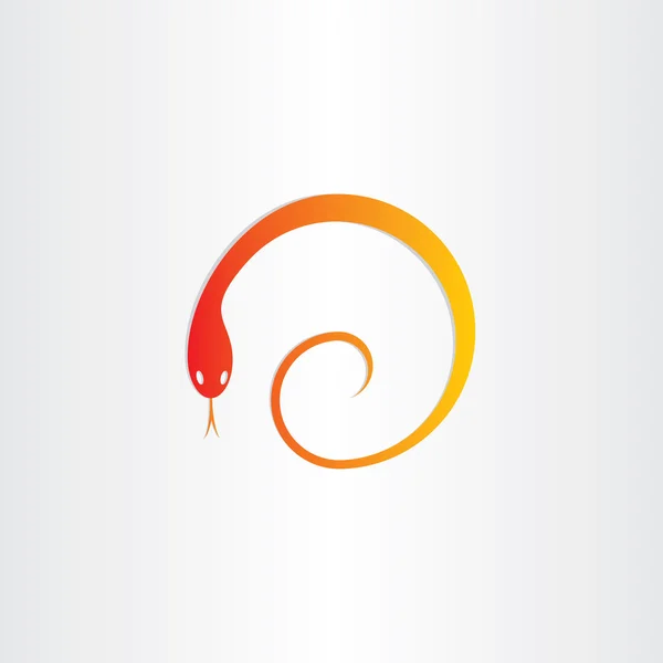 Serpiente en espiral símbolo de farmacia — Vector de stock