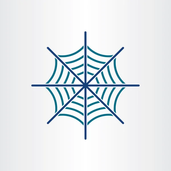 Aranha web design ícone de destino — Vetor de Stock