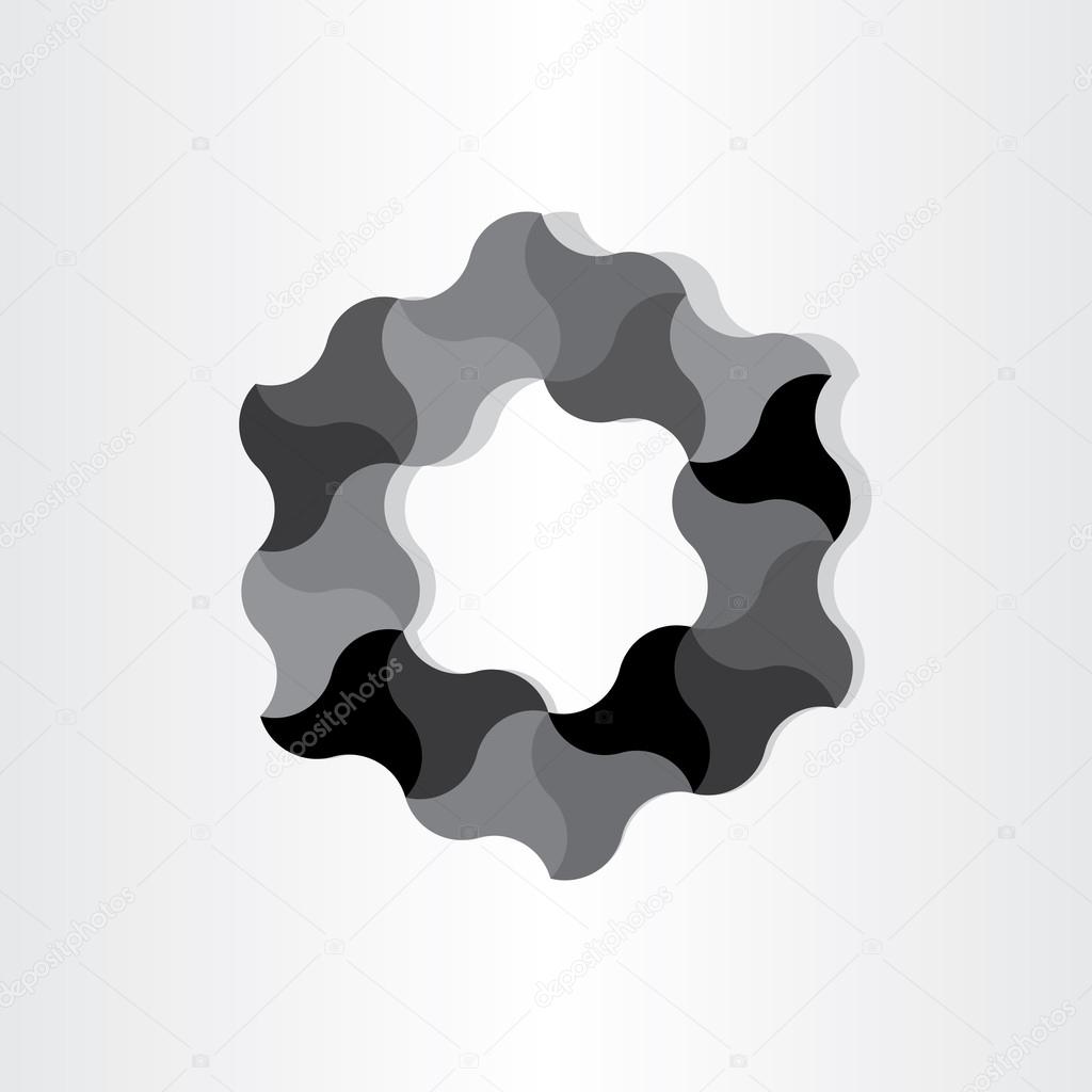 black geometrycal pattern seamless background