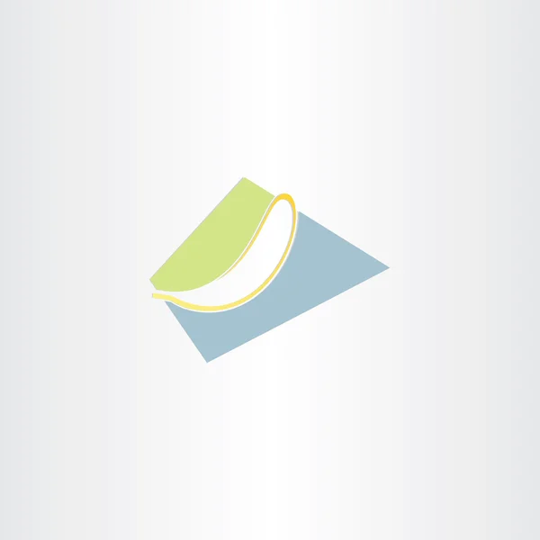 Design dell'icona di banana stilizzata — Vettoriale Stock