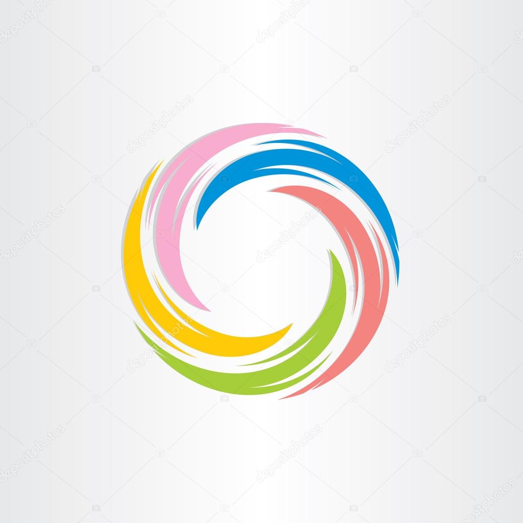 Color tornado spiral abstract background design