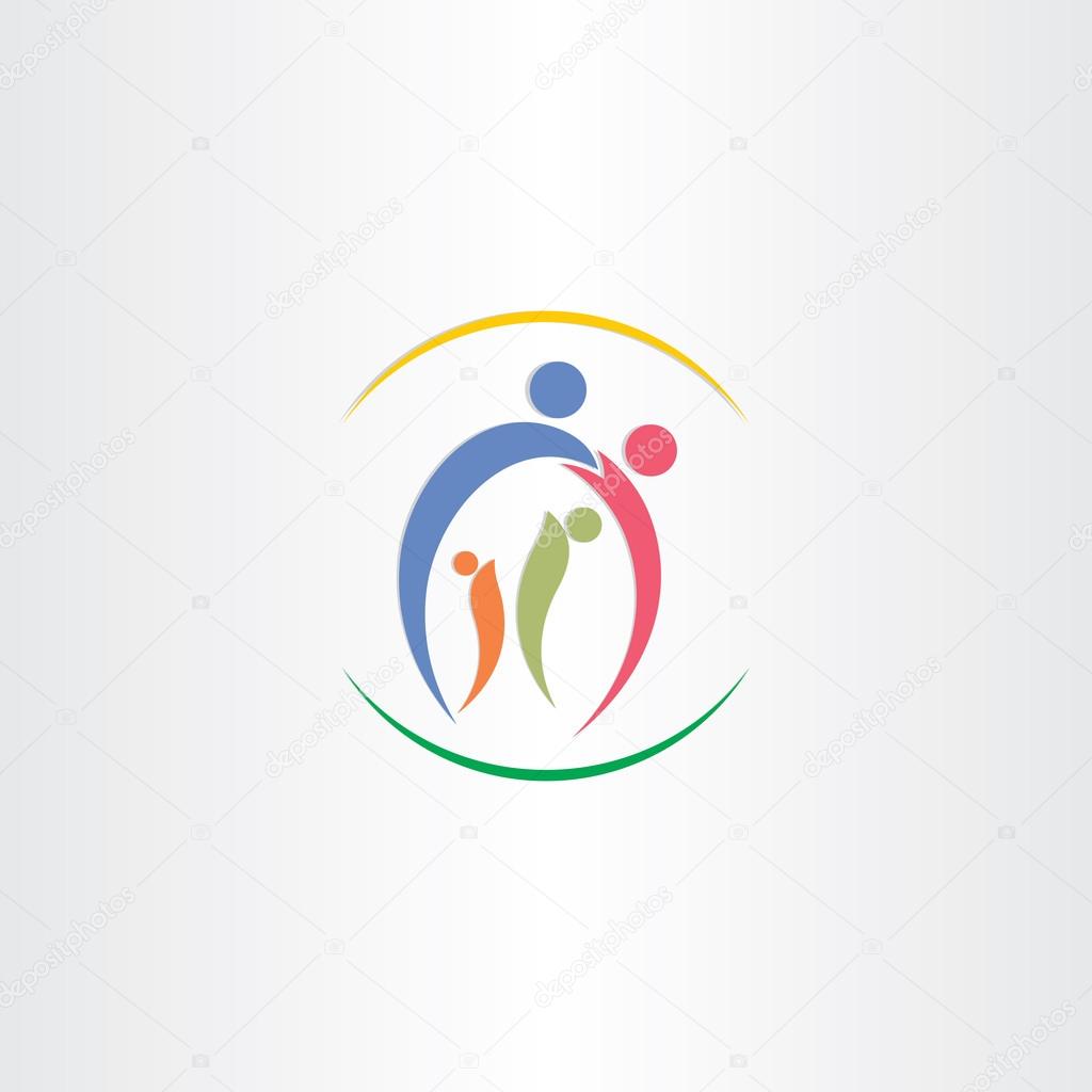 Family love vector icon design