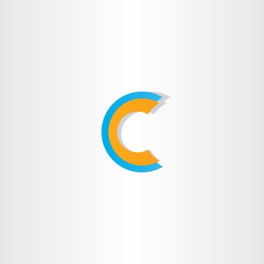 Mavi Turuncu mektup c logo