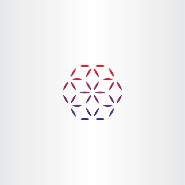 Abstract business hexagon logo design — Stock Vector