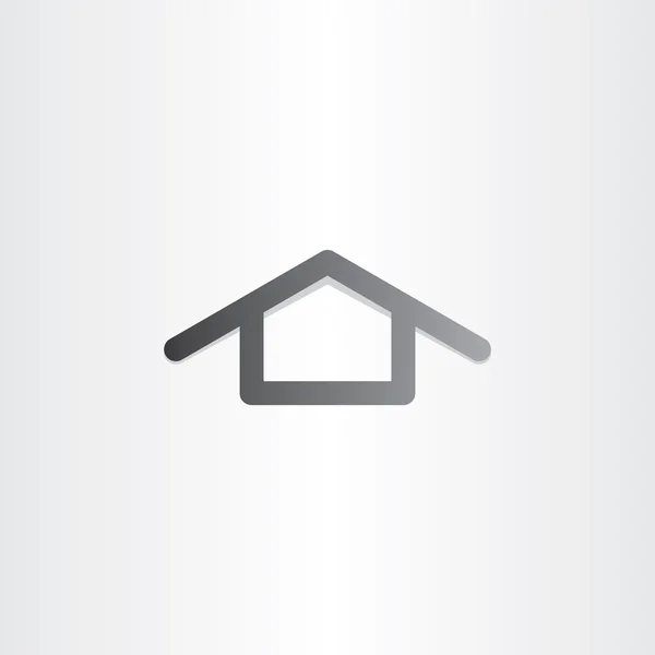 Zwart huis pictogram vector ontwerp — Stockvector