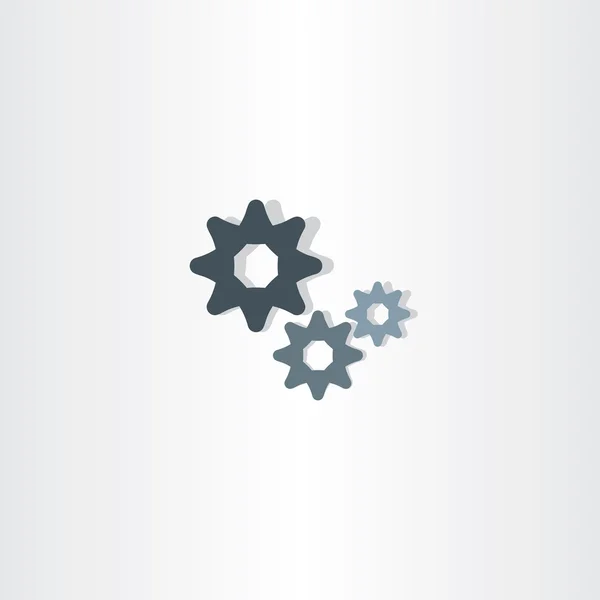 Cogs icon vector gears symbol design element — Stock Vector