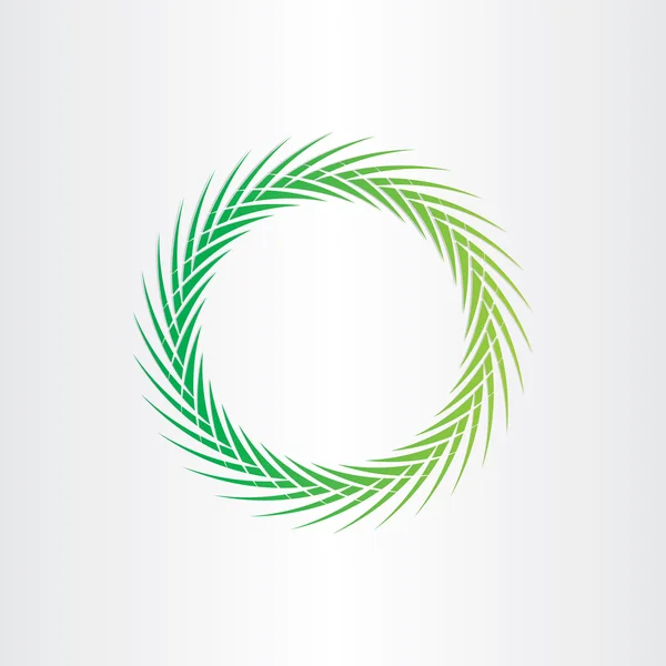 Grüne abstrakte Vektor Kreis Hintergrund — Stockvektor
