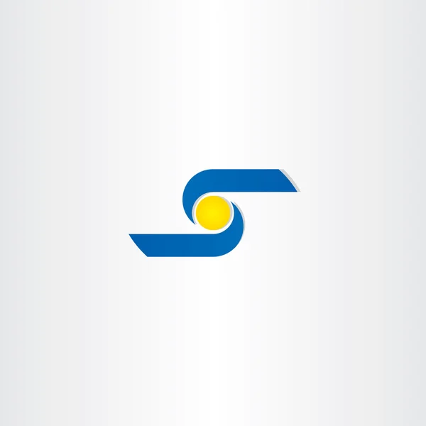 Letra s diseño del icono del logotipo del negocio — Vector de stock