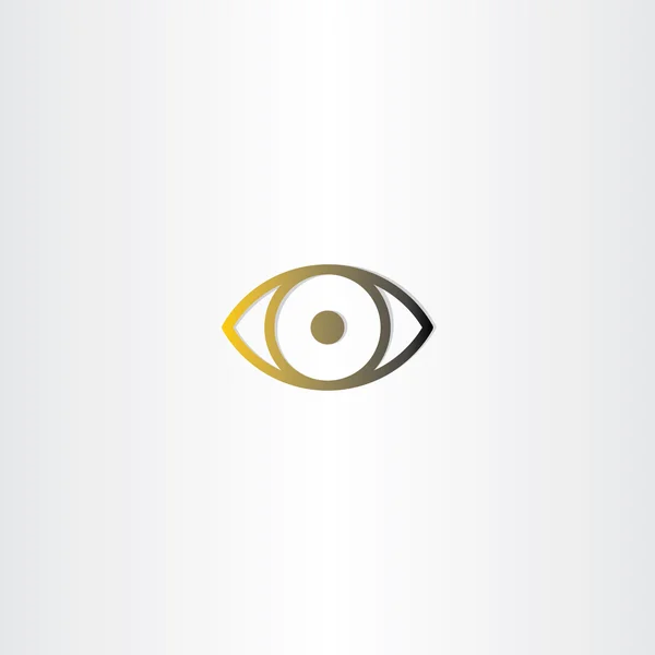 Auge Icon Line Vektor Design — Stockvektor