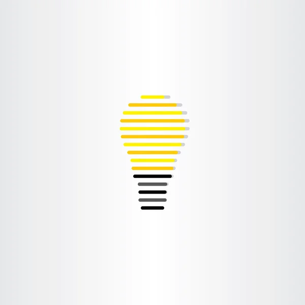 Icône ampoule électrique design vectoriel stylisé — Image vectorielle