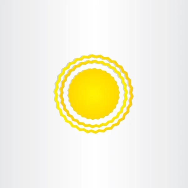 Sun energy vector wave design — Stock Vector