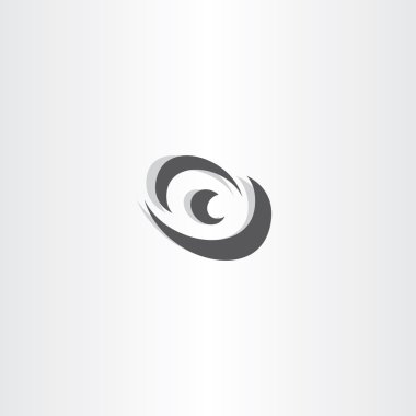 göz vektör logo siyah simgesi tasarım