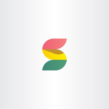 mektup s logosu kırmızı yeşil ve sarı şerit