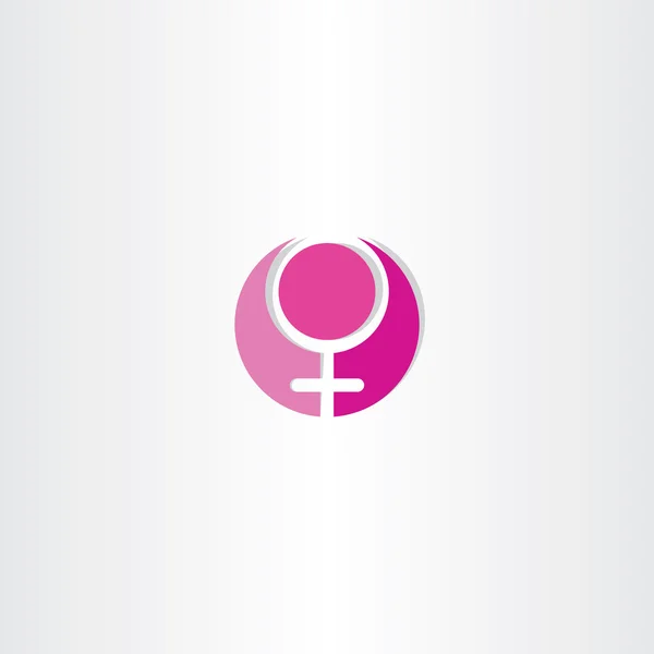 Design de símbolo de gênero feminino — Vetor de Stock