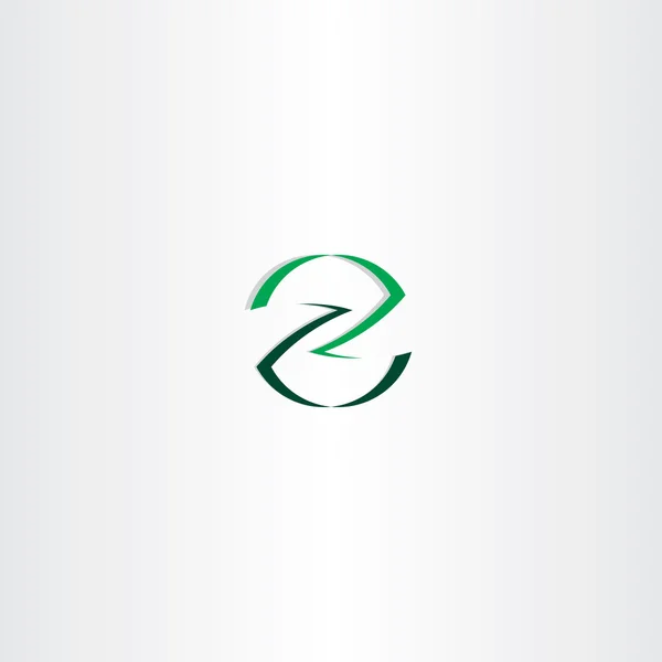 Groene brief z pictogram logo element ontwerp — Stockvector