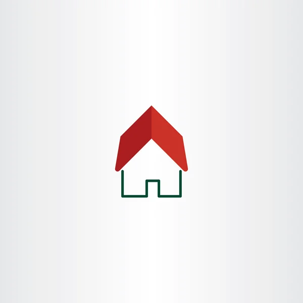 Evi logo Emlak sembolü öğesi — Stok Vektör