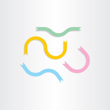 vektör eps şerit eski banner tasarımı ayarla.