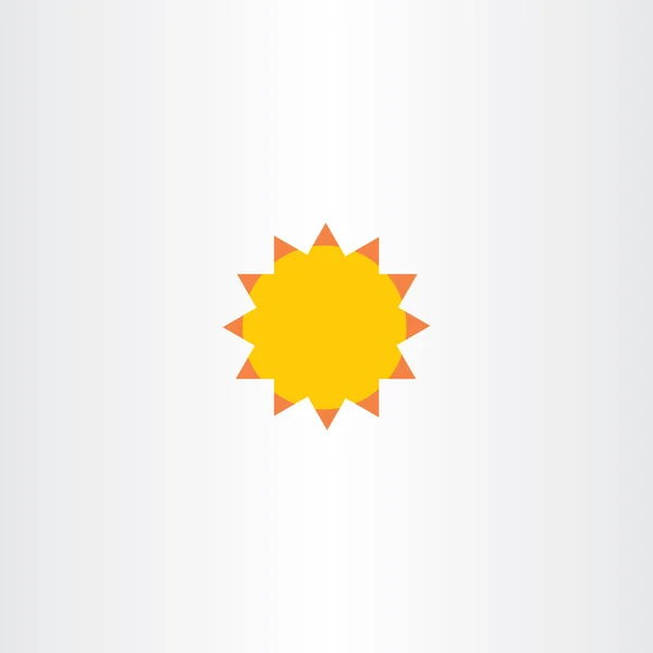 Sun vector abstract icon sunshine symbol — Stock Vector