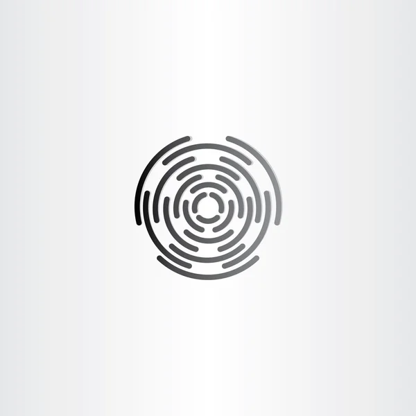 Icône cible design symbole noir — Image vectorielle