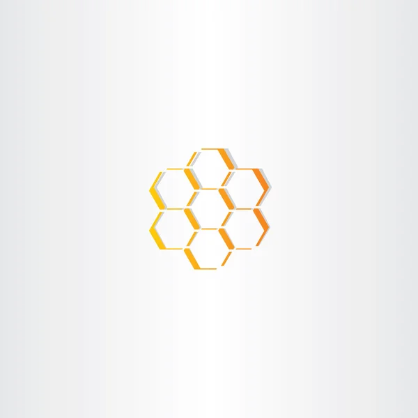 Icône vectorielle abstraite peigne miel — Image vectorielle
