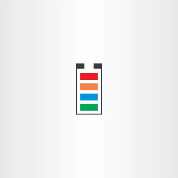 Symbole de batterie icône vectorielle — Image vectorielle