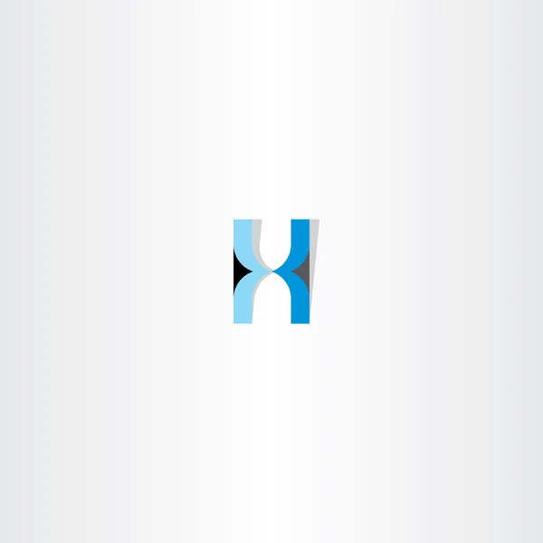 Голубая буква h логотип — стоковый вектор