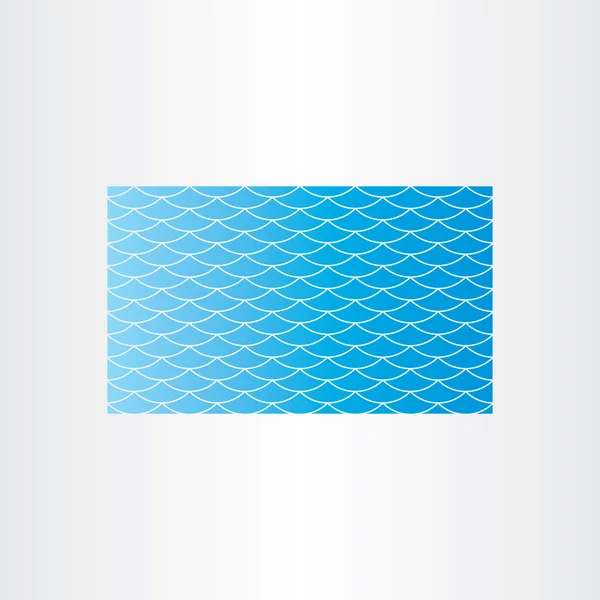 Modrá voda vlny pozadí bezproblémové karta — Stockový vektor