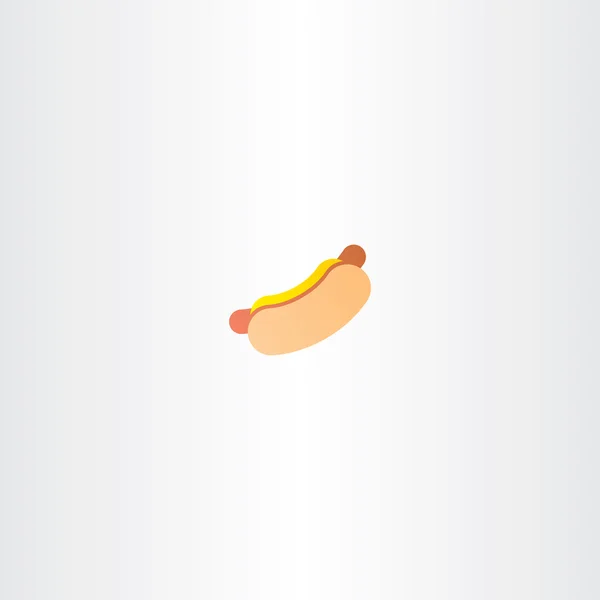Logo icône vectoriel hot dog — Image vectorielle
