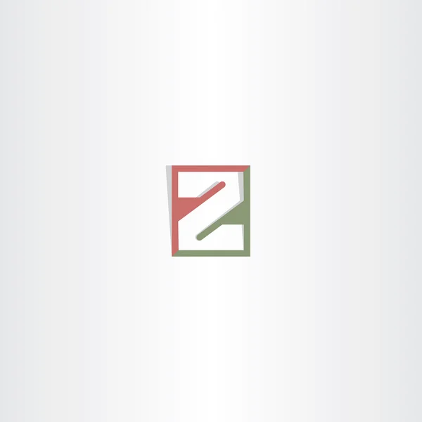 Letra z vector logo logo icono — Archivo Imágenes Vectoriales