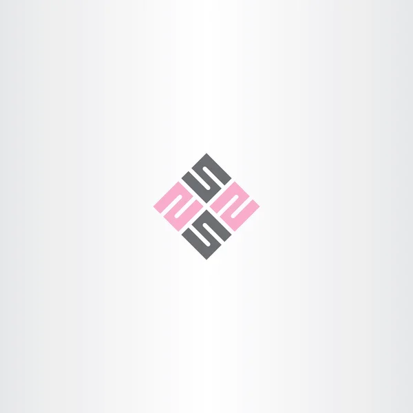 Stylized number two symbol design — Stock Vector © markovka #1287997