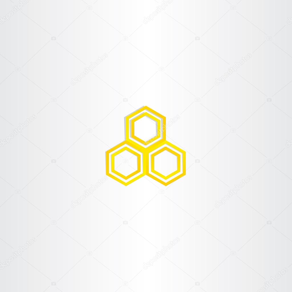 yellow logo honey comb icon