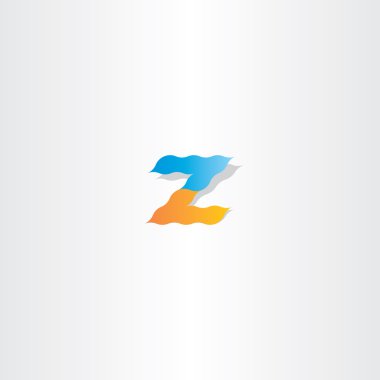 z logo mektup z simge vektör