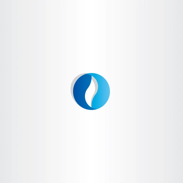 Signo de logotipo de negocio círculo azul abstracto — Archivo Imágenes Vectoriales