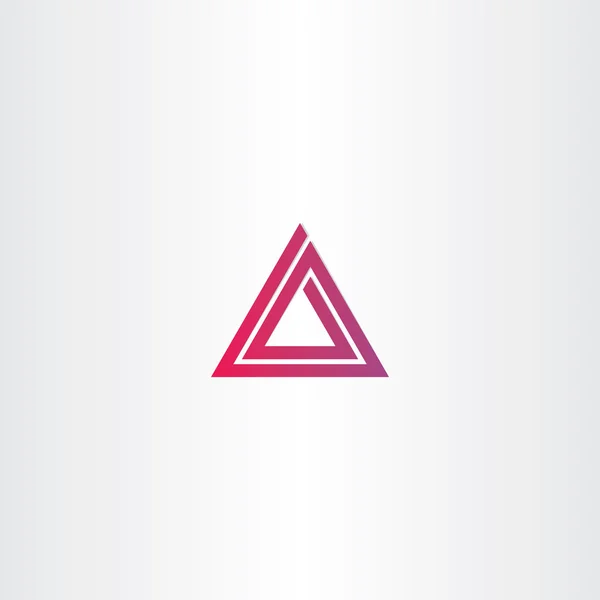 Astratto triangolo spirale logo vettoriale — Vettoriale Stock
