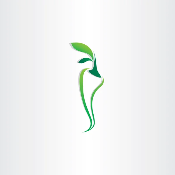 Zelený pepř vektorové logo ikony designu — Stockový vektor