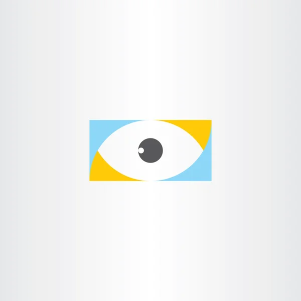 Logo dell'occhio umile icona elemento segno vettoriale — Vettoriale Stock