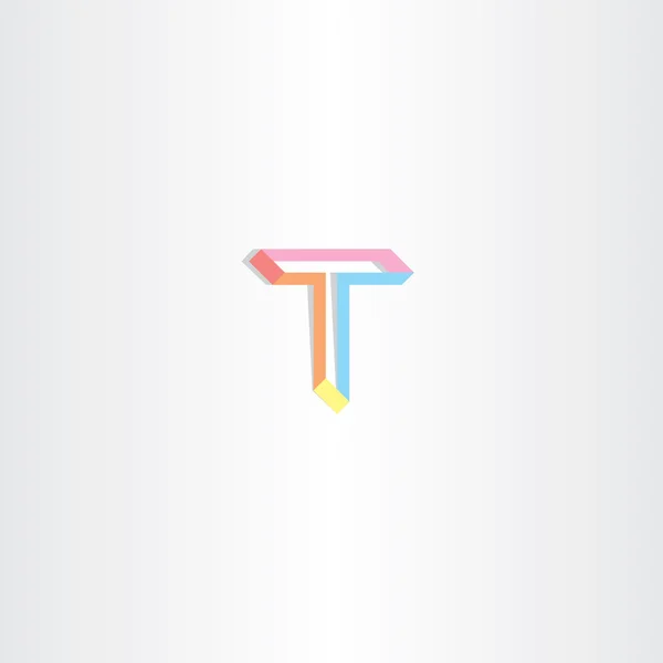 Letter t vector t icon — Stock Vector