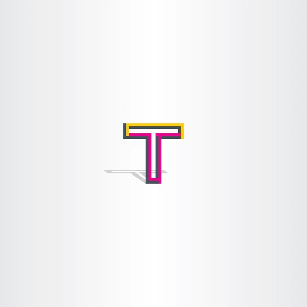 Логотип t-літери т векторний символ — стоковий вектор