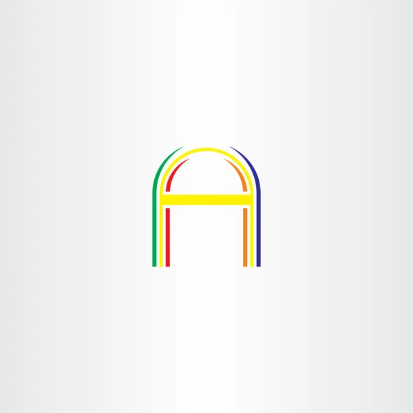 Логотип літера барвиста векторна піктограма — стоковий вектор