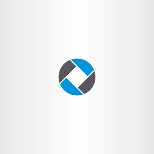 Τετράγωνο σε κύκλο αφηρημένη επιχειρήσεων λογότυπο φορέα — Διανυσματικό Αρχείο