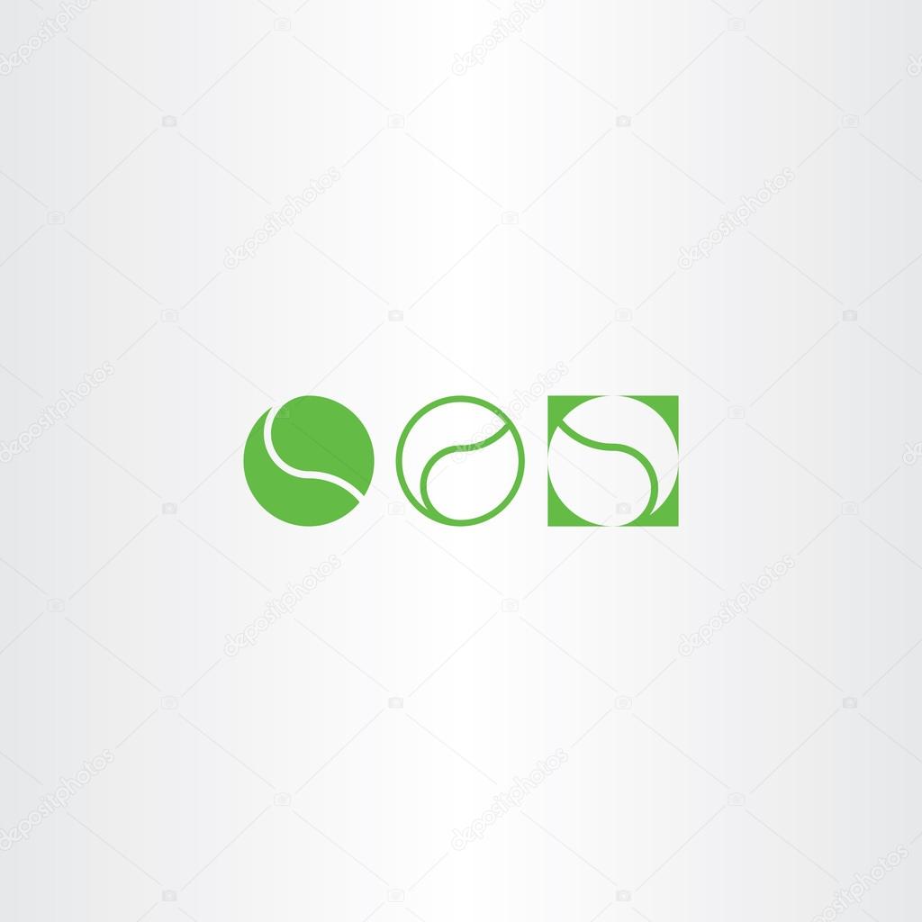 Tennis ball set icon vector design