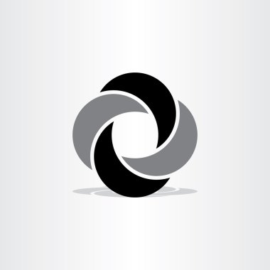 soyut siyah şirket iş logo vektör işareti